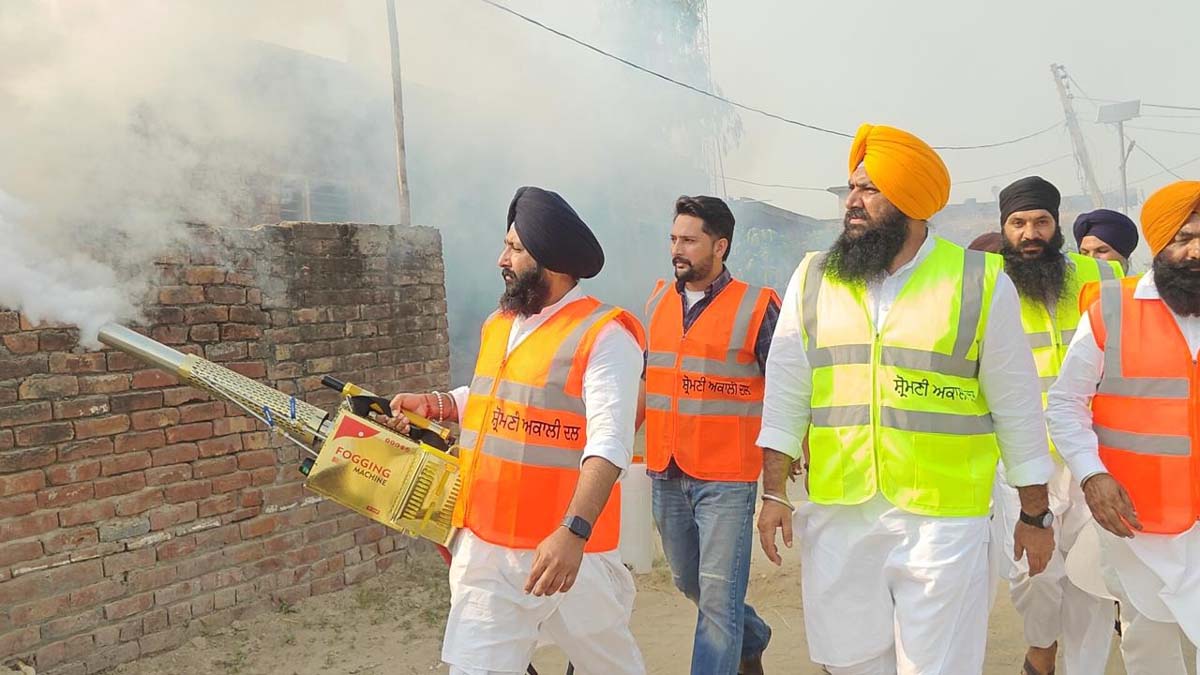 Around 2000 Youth Akali Dal volunteers are serving with fogging machines sent by Sukhbir Badal: Sarabjit Singh Jhinjar.